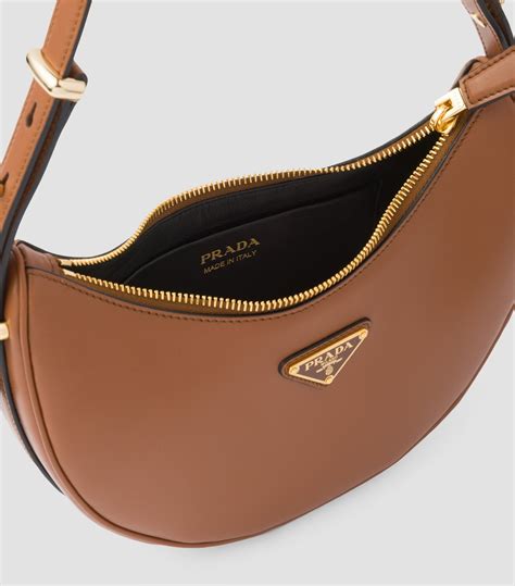 prada brown bag leather